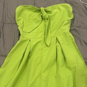 Vibrant Green Strapless Dress